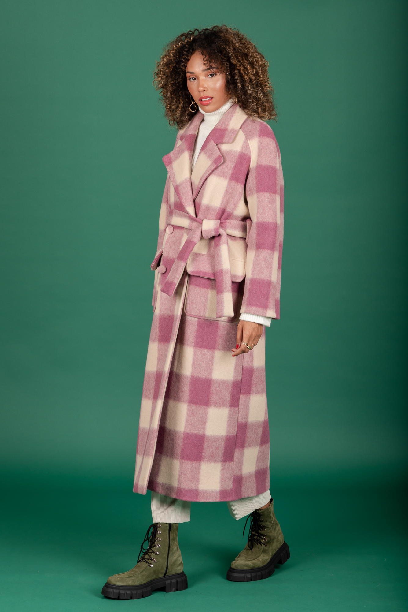 Ashley Coat Violet Πανωφόρια, Ρούχα, Χειμερινά Παραβάν