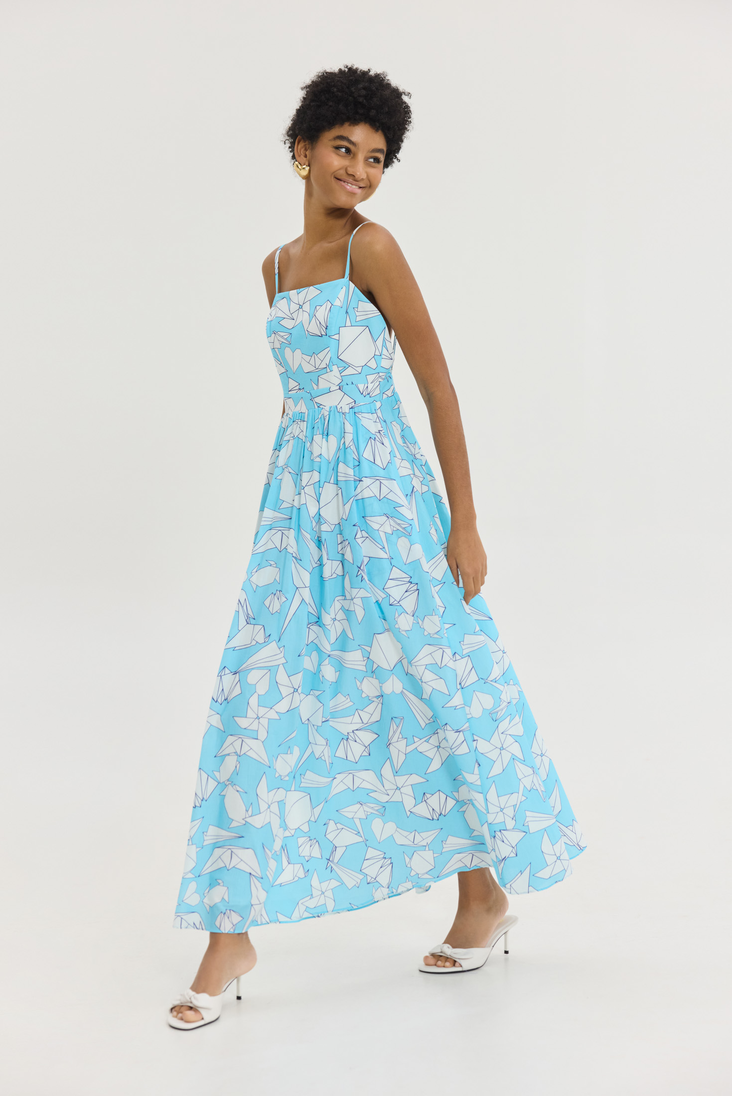 Mary Dress Light Blue, SS26, HEMITHEA